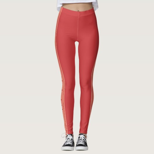 Aangepaste tekst- en kleurenleggings leggings (Voorkant)