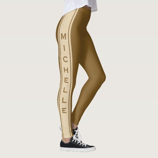 Aangepaste tekst- en kleurenleggings leggings (Rechts)