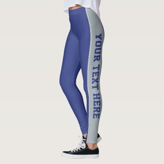 Aangepaste tekst- en kleurenleggings leggings (Links)