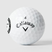 Aangepaste tekst- en kleurenpromotiestempel Golfba Golfballen (Logo)