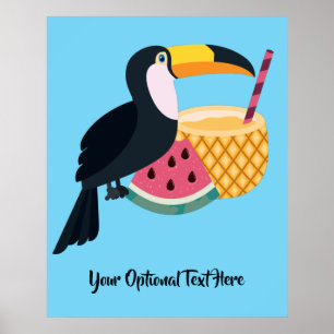Aangepaste tekst en kleurentouche poster