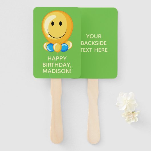 Aangepaste tekst- en kleurenventilatoren voor ball handwaaier (Voorkant en achterkant)