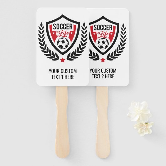 Aangepaste tekst- en kleurenventilatoren voor Voet Handwaaier (Voorkant en achterkant)