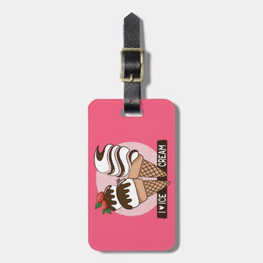 Aangepaste tekst en kleurenweergave bagagelabel (Voorkant verticaal)