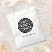 Aangepaste tekst en logo, foto of afbeelding bedankzakje (Geknipt)