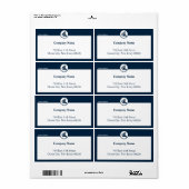 Aangepaste tekst en Logo voor kleine financiële pl Etiket (Full Sheet)