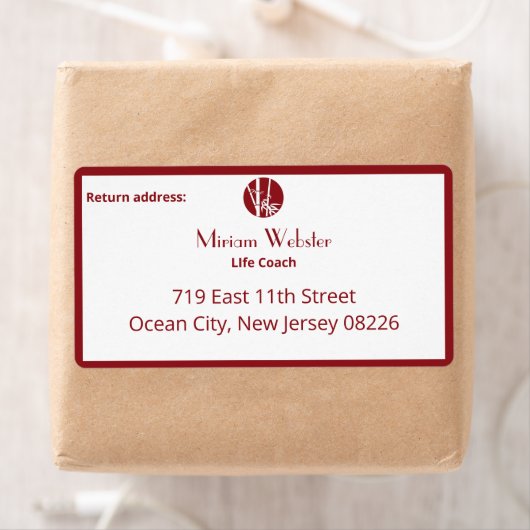 Aangepaste tekst en Logo voor Life Coach Etiket (Insitu)