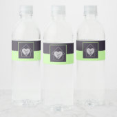 Aangepaste tekst en Logo voor oude thuiszorg Waterfles Etiket (Flessen)