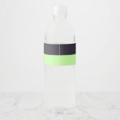 Aangepaste tekst en Logo voor oude thuiszorg Waterfles Etiket (Achterkant)