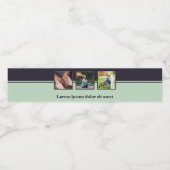 Aangepaste tekst en Logo voor oudere thuiszorg Waterfles Etiket (Enkel label)