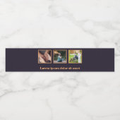 Aangepaste tekst en Logo voor Senior Home Care Waterfles Etiket (Enkel label)