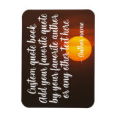 Aangepaste tekst en naam auteur magneet (Verticaal)