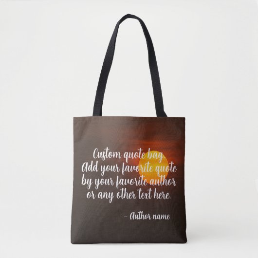 Aangepaste tekst en naam auteur tote bag (Voorkant)