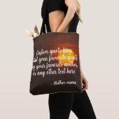 Aangepaste tekst en naam auteur tote bag (Dichtbij)