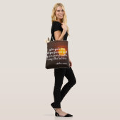 Aangepaste tekst en naam auteur tote bag (Op model)