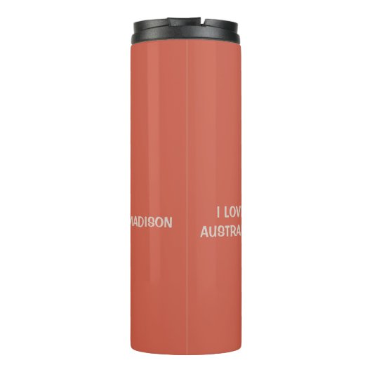 Aangepaste tekst en naam Love Koala Thermosbeker (Achterkant)