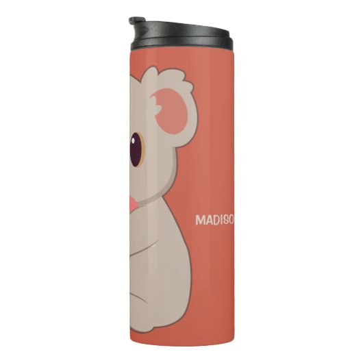 Aangepaste tekst en naam Love Koala Thermosbeker (Geroteerd rechts)