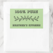 Aangepaste tekst en naam sjabloon gepersonaliseerd rechthoekige sticker (Tas)