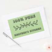 Aangepaste tekst en naam sjabloon gepersonaliseerd rechthoekige sticker (Envelop)