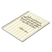 Aangepaste tekst en naam van de auteur notitieboek (Linkerzijde)
