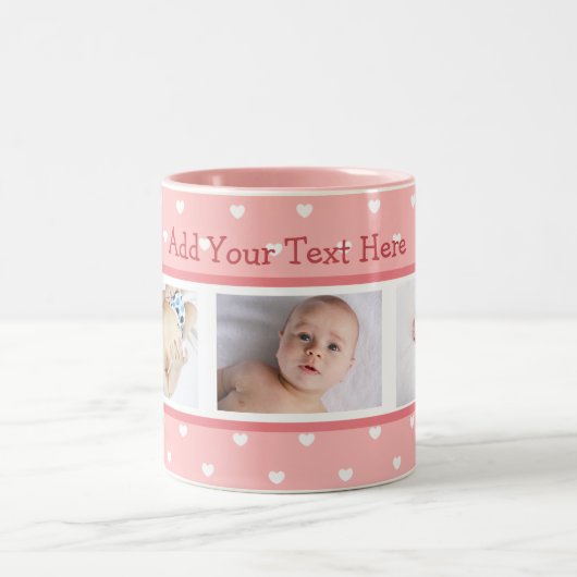 Aangepaste tekst en perfecte afbeeldingen tweekleurige koffiemok (Center)