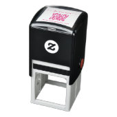 Aangepaste tekst en QR-code script Zelfinktende Stempel (Product)