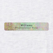 Aangepaste tekst en roze marmeren print labels (Design 1)