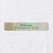 Aangepaste tekst en roze marmeren print labels (Design 2)