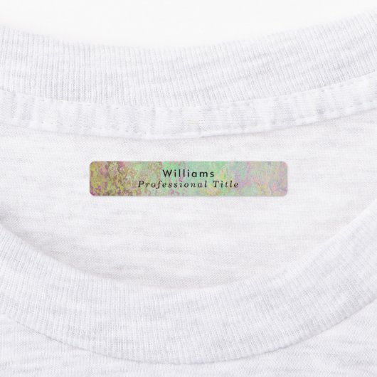 Aangepaste tekst en roze marmeren print labels (Aangebracht)