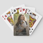 Aangepaste tekst en volledige verticale fototempla pokerkaarten (Achterkant)