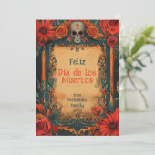 💀Aangepaste tekst Eternal Blossoms wenskaart (Staand voorkant)