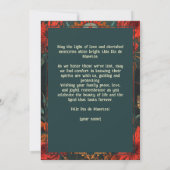 💀Aangepaste tekst Eternal Blossoms wenskaart (Achterkant)