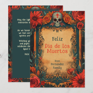 💀Aangepaste tekst Eternal Blossoms wenskaart