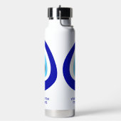 Aangepaste tekst Evil Eye Nazar Amulet Waterfles (Links)