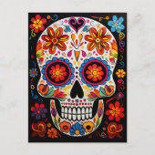 Aangepaste tekst 💀Exquise Día de Muertos Briefkaa Briefkaart (Voorkant)