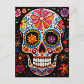 Aangepaste tekst 💀Exquise Día de Muertos Briefkaa Briefkaart (Voorkant)