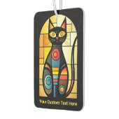 Aangepaste tekst Faux Glas in lood Cat Luchtverfrisser (Links)