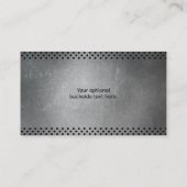 Aangepaste tekst Faux Metal Visitekaartje (Achterkant)