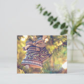 Aangepaste tekst Feestdagen / Kerst briefkaart (Staand voorkant)