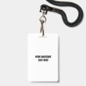 Aangepaste tekst feestdier badge (Achterkant met lanyard)