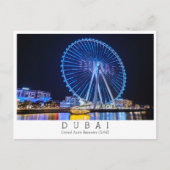Aangepaste tekst, Ferris Wheel, Dubai, Verenigde A Briefkaart (Voorkant)