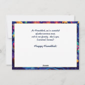 Aangepaste tekst Festival of Lights Delight Feestdagenkaart (Achterkant)