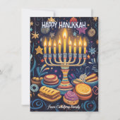 Aangepaste tekst Festival of Lights Delight. Feestdagenkaart (Voorkant)