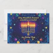 Aangepaste tekst Festival of Lights Elegance Feestdagenkaart (Voorkant)