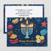 Aangepaste tekst Festival of Lights: Feestdagenkaart (Voorkant / Achterkant)