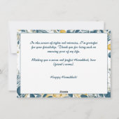 Aangepaste tekst Festival of Lights Waterverf Feestdagenkaart (Achterkant)