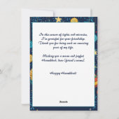 Aangepaste tekst Festival van de Lichten Viering Feestdagenkaart (Achterkant)