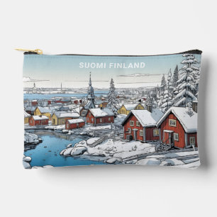 Aangepaste tekst Finland Winter Illustratie Etui