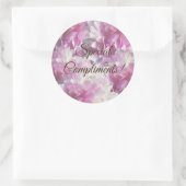 Aangepaste tekst Floral Art Sticker (Tas)