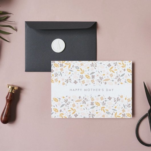 Aangepaste tekst Floral Confetti Beste Moederdag